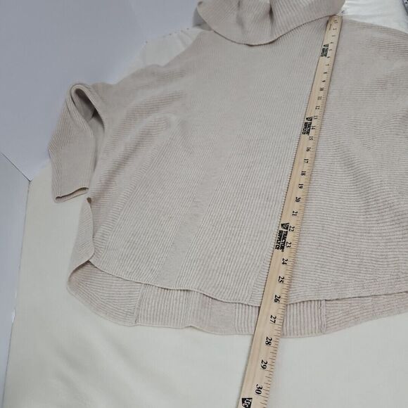 NWT J. McLAUGHLIN 100% Cashmere Cowl Neck Sweater, Lt. H Oatmeal, Verbier, XS - Picture 8 of 12